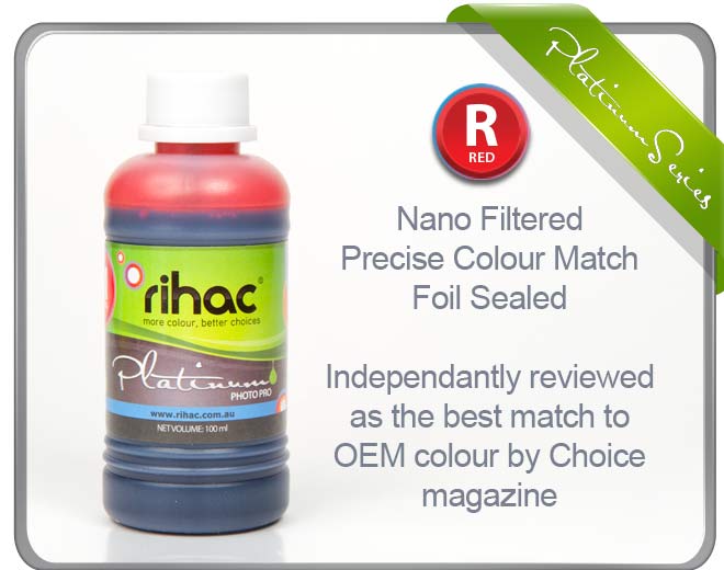 Red 100 ml Rihac refill ink Epson R1900 printer T0870 T0871 T0872 T0873 T0874 T0877 T0878 T0789 cartridge/cartridges 